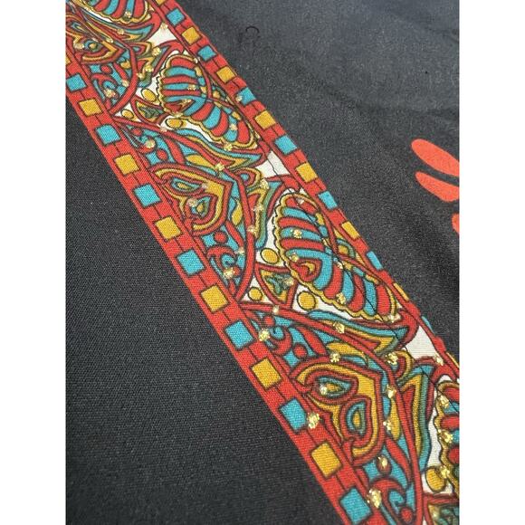 Sante Caftan Swim Coverup Dress One Size Colorful Paisley Boho - Picture 7 of 10